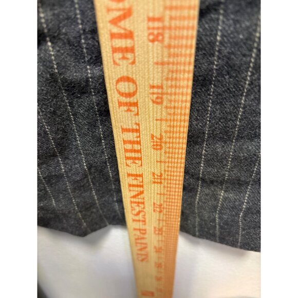 Polo Ralph Lauren Mens Pinstripe Robe S/M Gray 100% Cotton - Picture 7 of 9